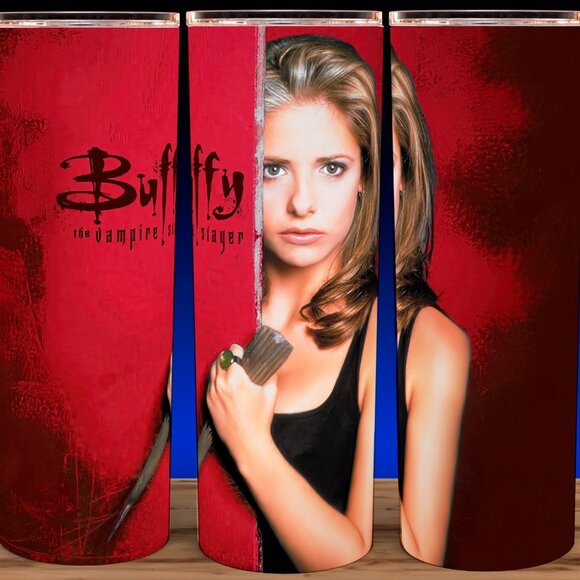 Buffy The Vampire Hunter Red Cup Mug Tumbler 20oz - Picture 1 of 3